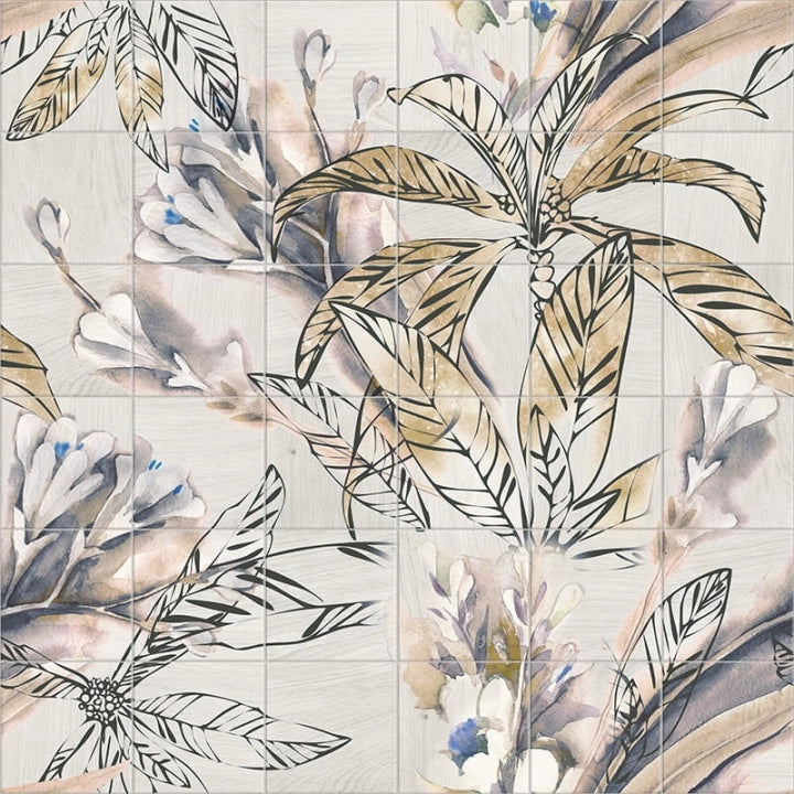 Mainzu, Murales - Autumn Leaves, Antislip, 120x120cm, 10.00mm, Rett.