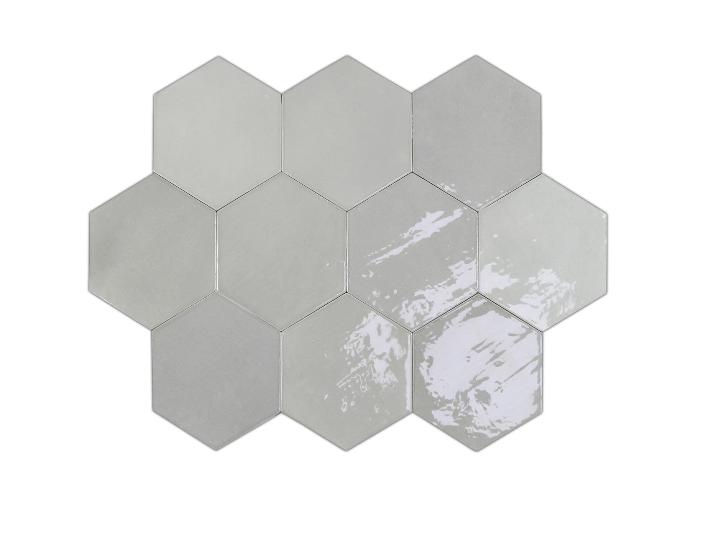 Wow Design, Zellige - Grey, Gloss, 10.8x12.4cm, 10.00mm
