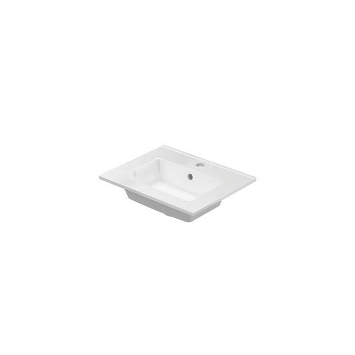 Ink Express meubelfontein 45x36cm keramiek - met kraangat - glans wit