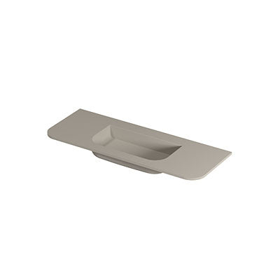 Ink Concept R Fora wastafel midden keramiek - zonder kraangat - 120x45cm - mat creme cotton