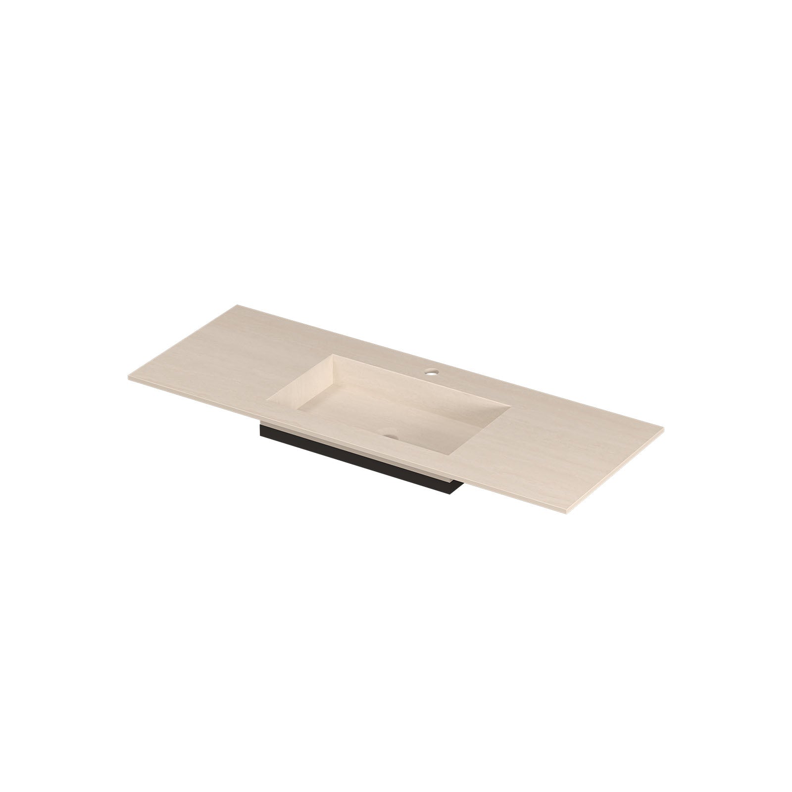 Ink Post meubelwastafel 120x45cm keramische slab - midden - 1 kraangat - travertin mat