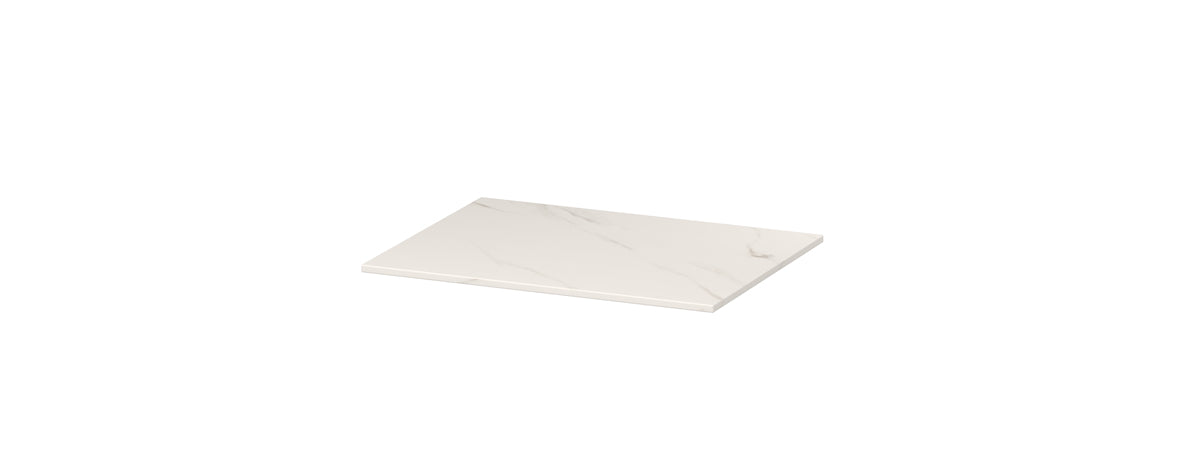 Ink Topdeck 45 topblad keramische slab - 60x45x1cm - calacatta mat