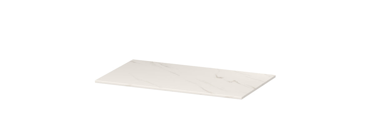 Ink Topdeck 45 topblad keramische slab - 80x45x1cm - calacatta mat