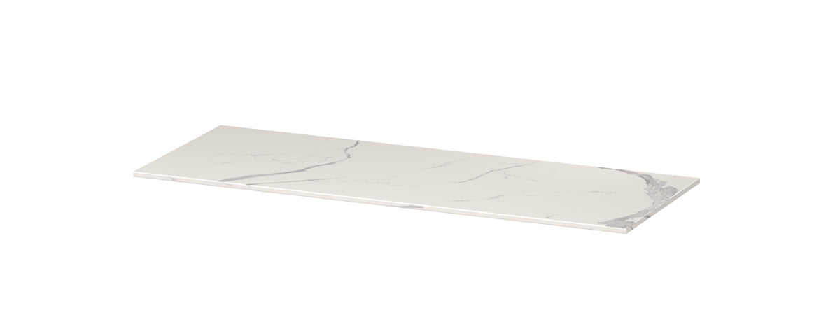 Ink Topdeck 45 topblad keramische slab - 120x45x1cm - statuario glans