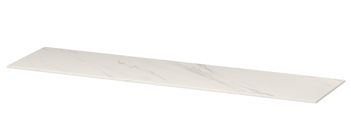 Ink Topdeck 45 topblad keramische slab - 180x45x1cm - calacatta mat
