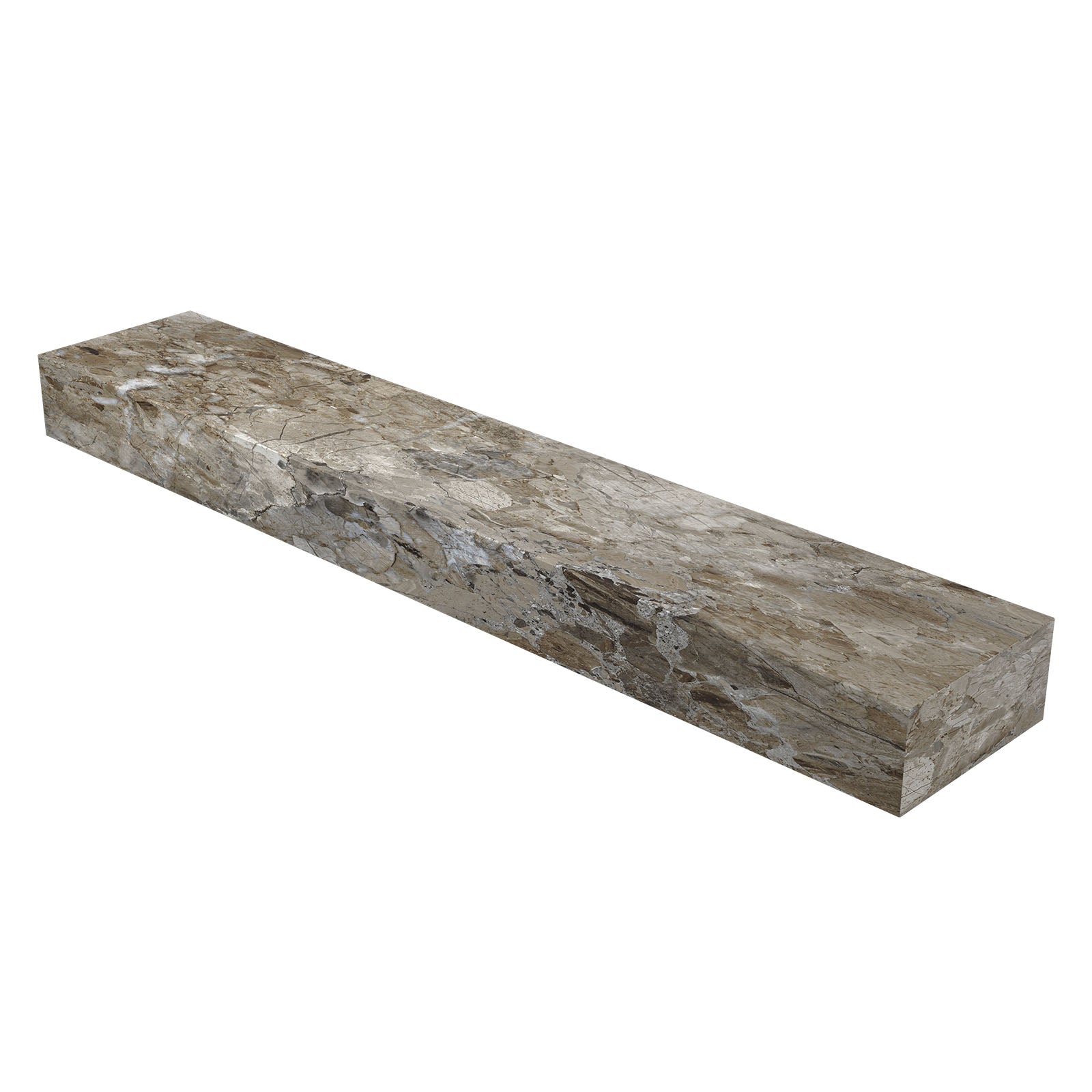 Ink Blocq Large fonteinplateau 120x22cm keramische slab - Earth Glossy