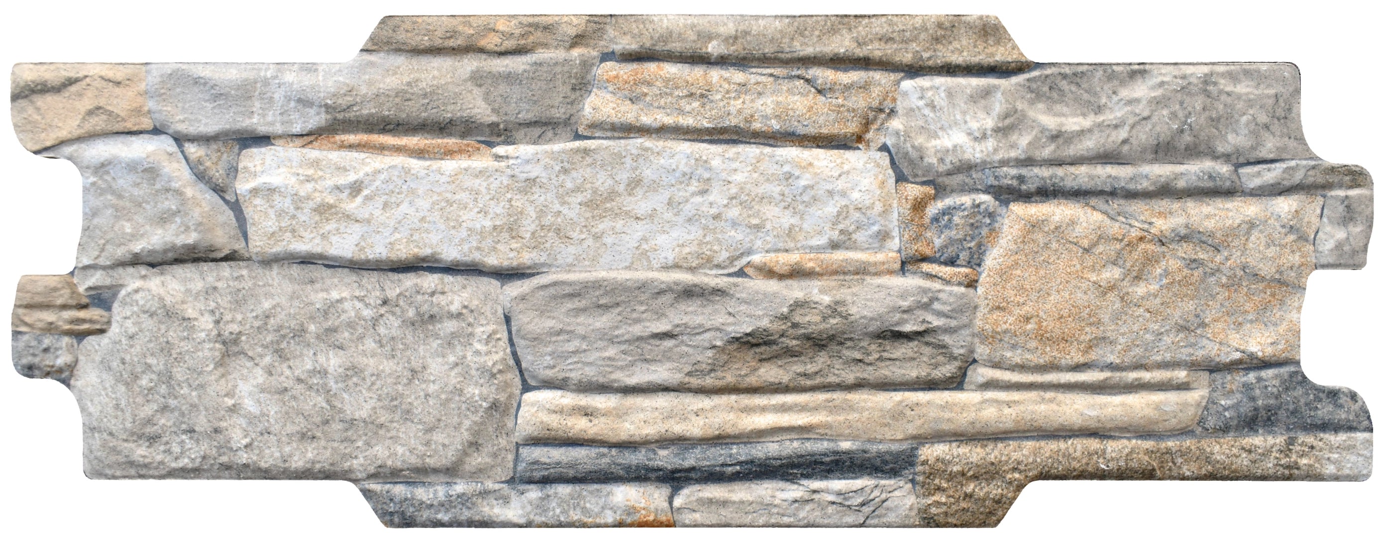 Walls&More by Keradom, Vulcani - Q100 - Multicolor, Naturale, 16x40cm, 9.00mm