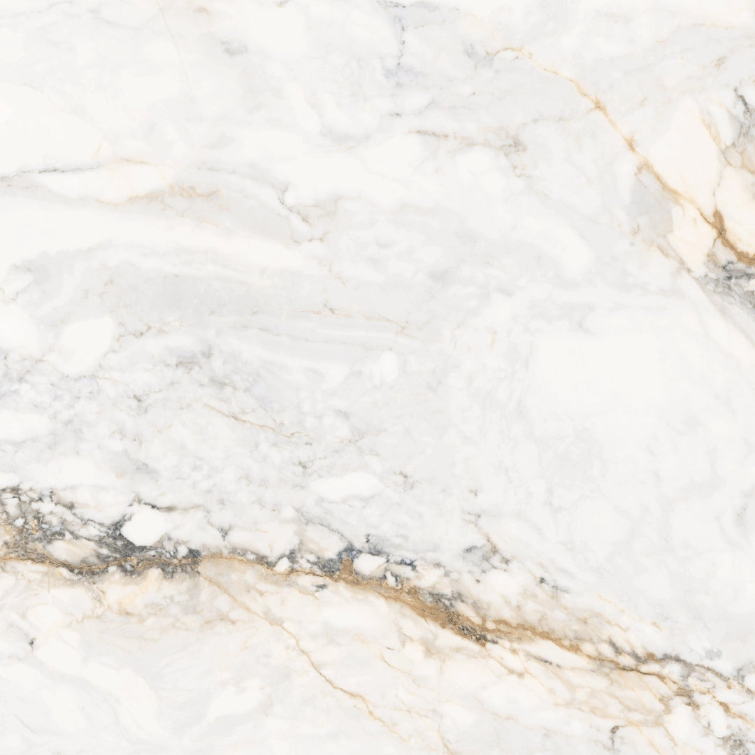 Limestone Ceramica, Calacata Gold - Calacata Gold, Pulido, 120x120cm, 11.00mm, Rett.