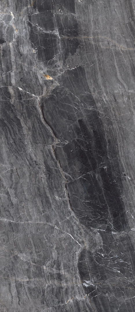 Ceramiche Supergres, Purity Of Marble - Brecce - PBN8 - Breccia Nera, Lux, 120x278cm, 6.00mm, Rett.