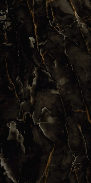 Marazzi, Grande_marble Look - METR - Onice Black, Stuoiato Lux, 160x320cm, 6.00mm, Rett.