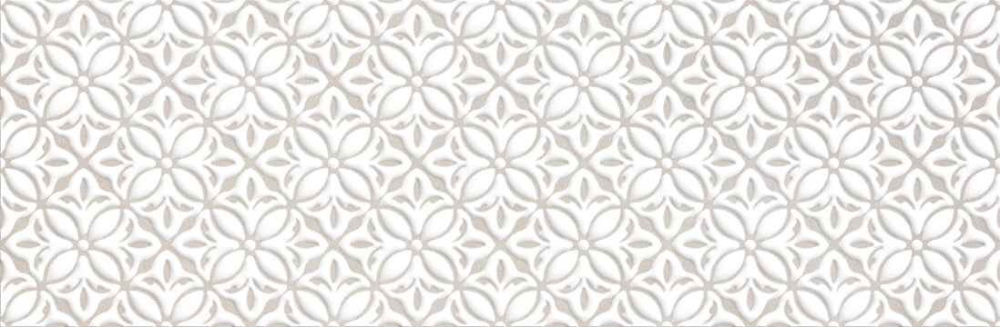 Saloni Ceramica, Decor Action - GCE620 - Floris Crema, Matt, 30x90cm, 10.60mm, Rett.