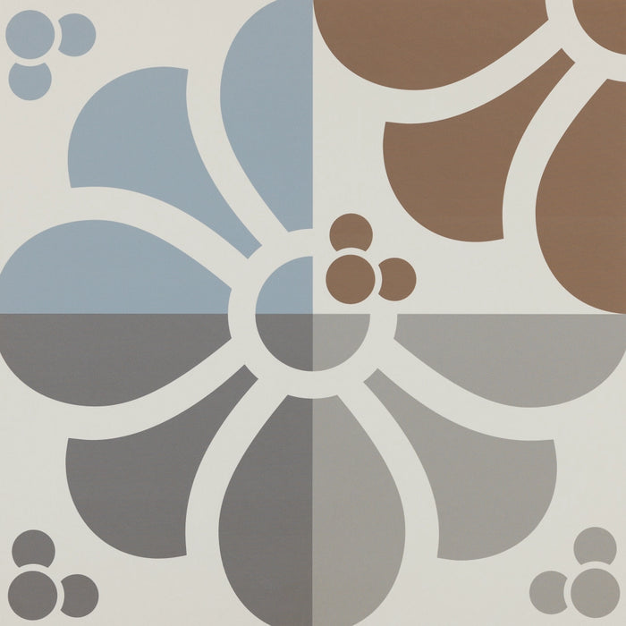 Ceramiche Refin, Frame - LM22 - Emilia Flower Random, Naturale, 60x60cm, 9.00mm, Rett.