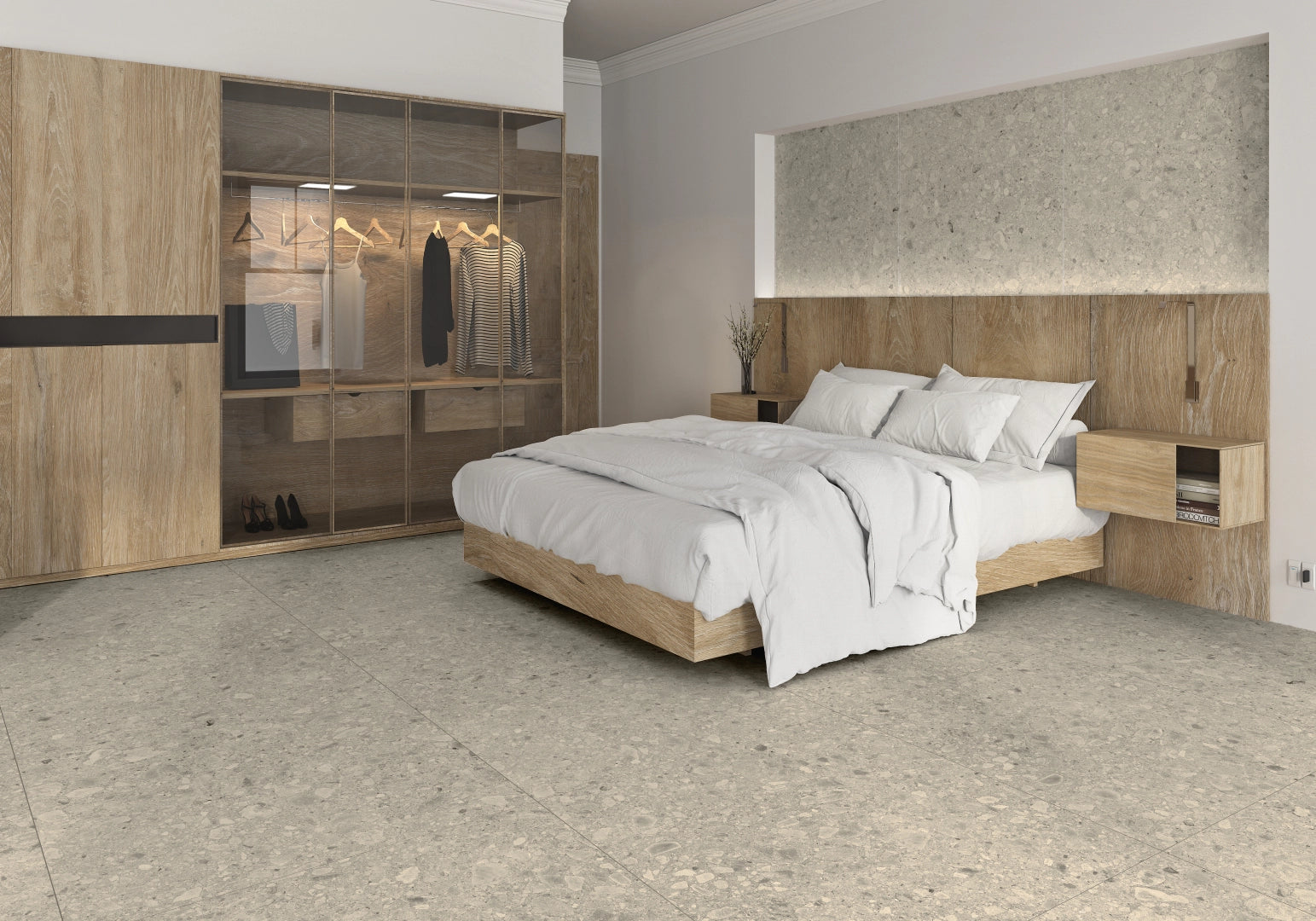 Argenta Ceramica, Flodsten - Snow, Matt, 90x90cm, 10.50mm, Rett.