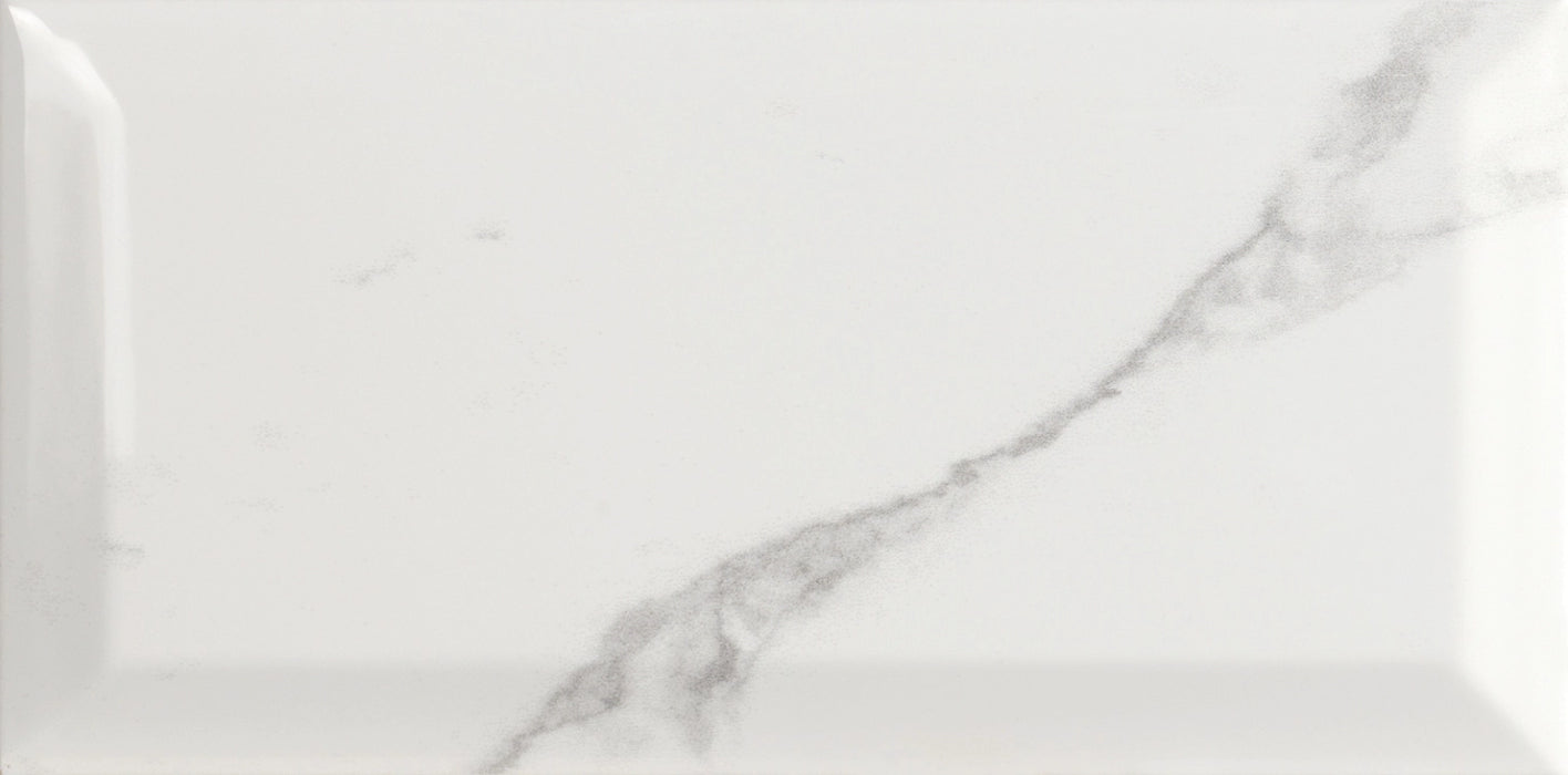Moda Ceramica, Phormae - Carrara, Lucido, 10x20cm, 7.00mm