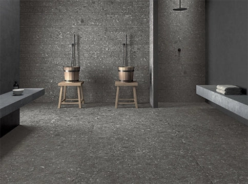 Unicom Starker, Pietra Di Grè - Bianco, Strutturato, 60x120cm, 10.00mm, Rett.