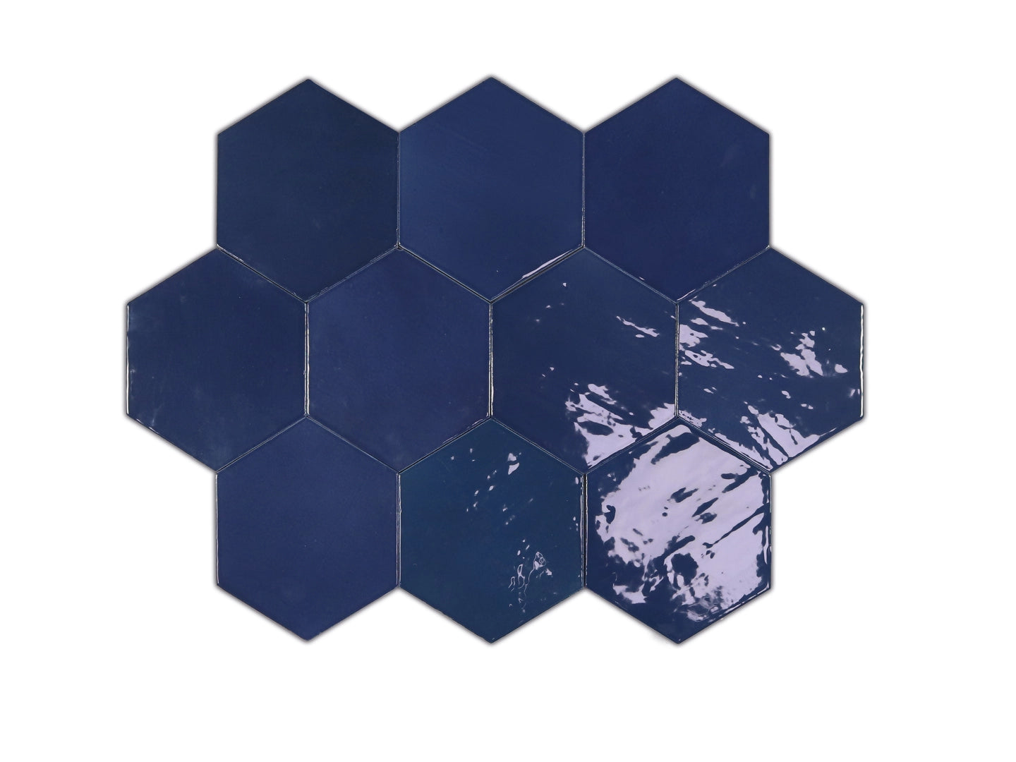 Wow Design, Zellige - Cobalt, Gloss, 10.8x12.4cm, 10.00mm
