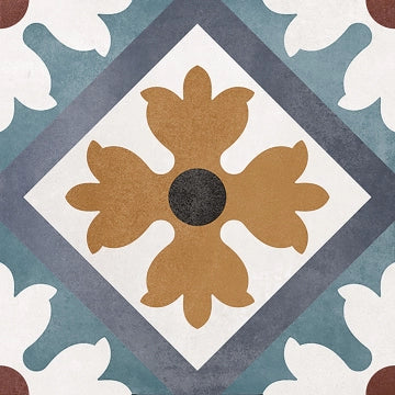 Carmen Ceramica, Floriane - Carole, Matt, 15x15cm, 9.00mm, Rett.