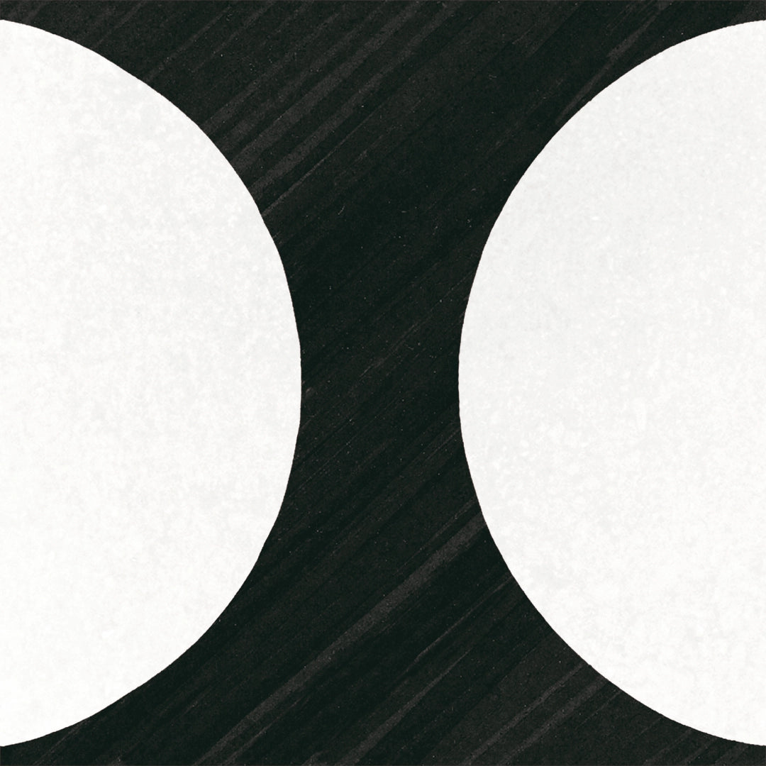 Equipe Ceramicas, Caprice Deco - 22126---Moonline-B&w,-Matt,-20x20cm,-9.00mm,-Rett.