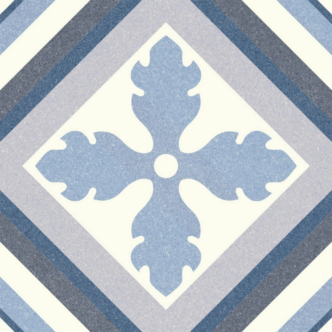 Codicer, Riviera - St. Tropez Blue, Naturale, 25x25cm, 10.00mm, Rett.