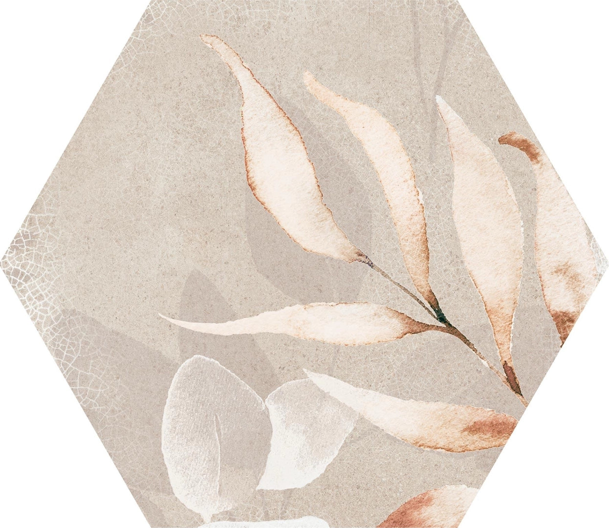 Itt Ceramic, Blossom - Beige, Naturale, 23.2x26.7cm, 10.00mm, Rett.