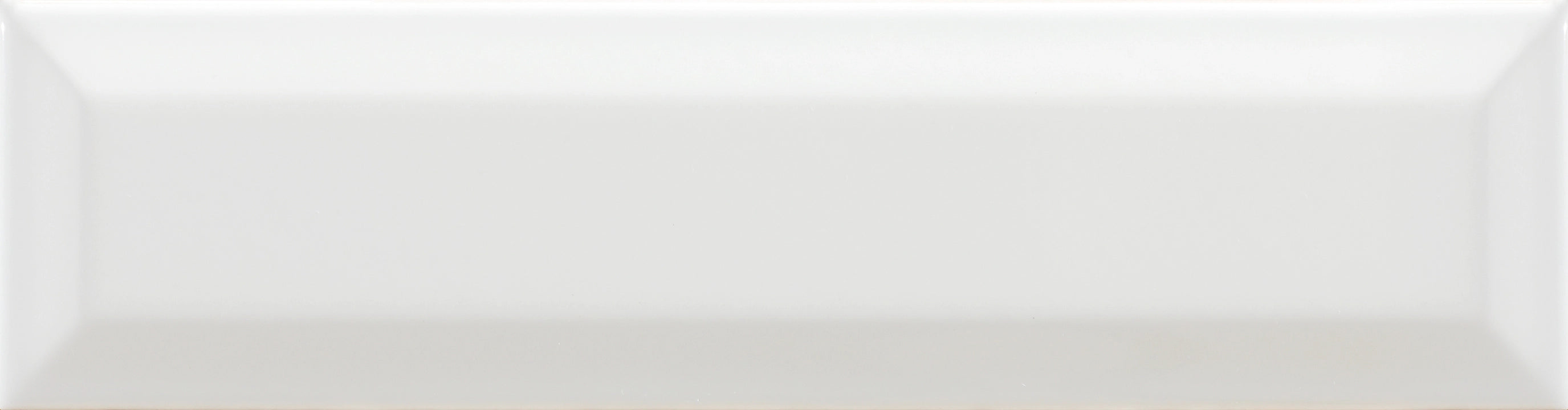 Argenta Ceramica, Adana Bevel - Bianco, Gloss, 7.5x30cm, 10.00mm, Not rectified