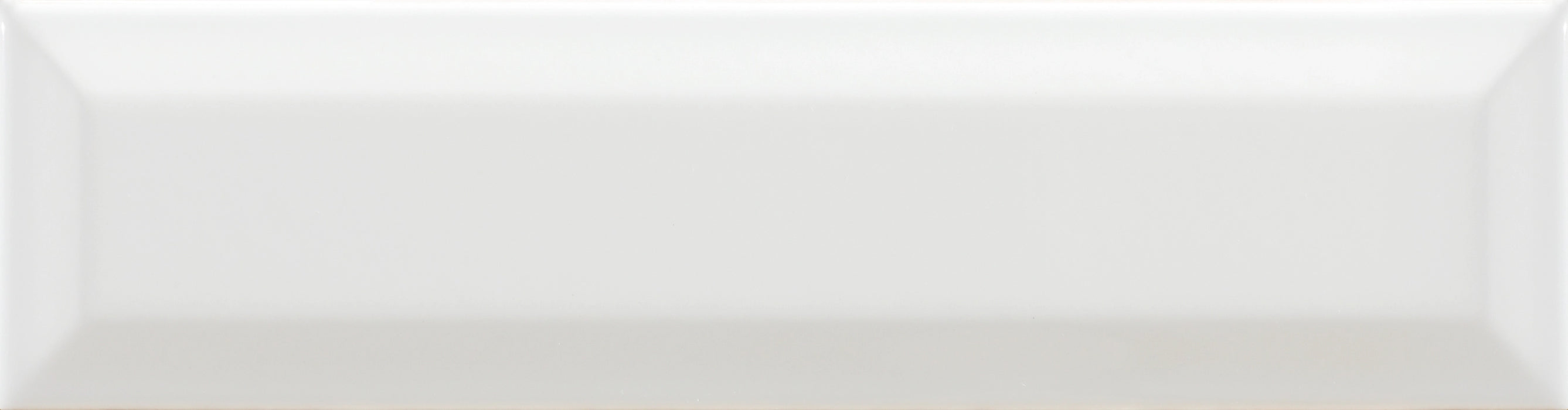 Argenta Ceramica, Adana Bevel - Bianco, Gloss, 7.5x30cm, 10.00mm, Not rectified