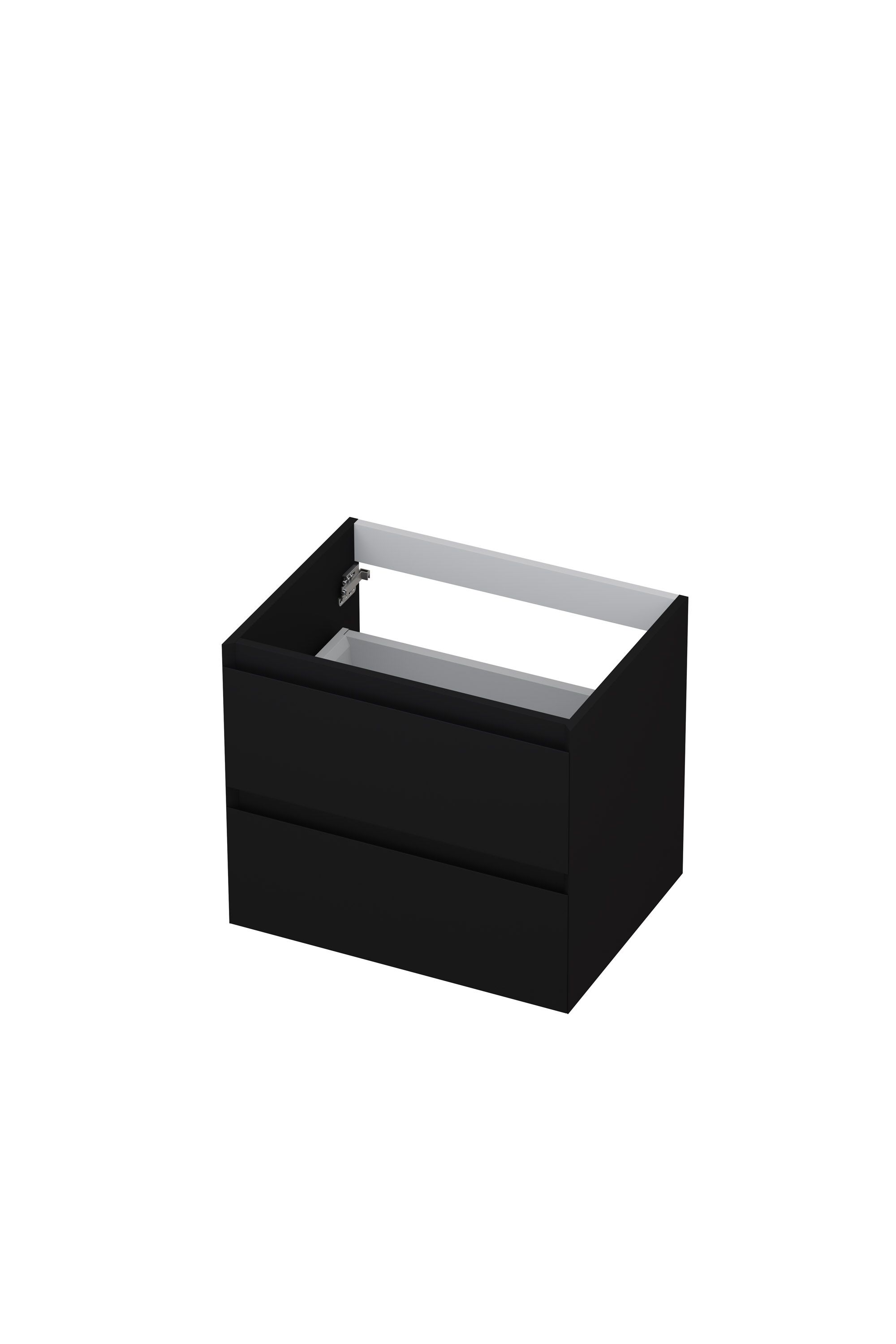 Ink onderkast - houten keerlijst - 2 laden - Mat Zwart - 60x45cm -  1240406