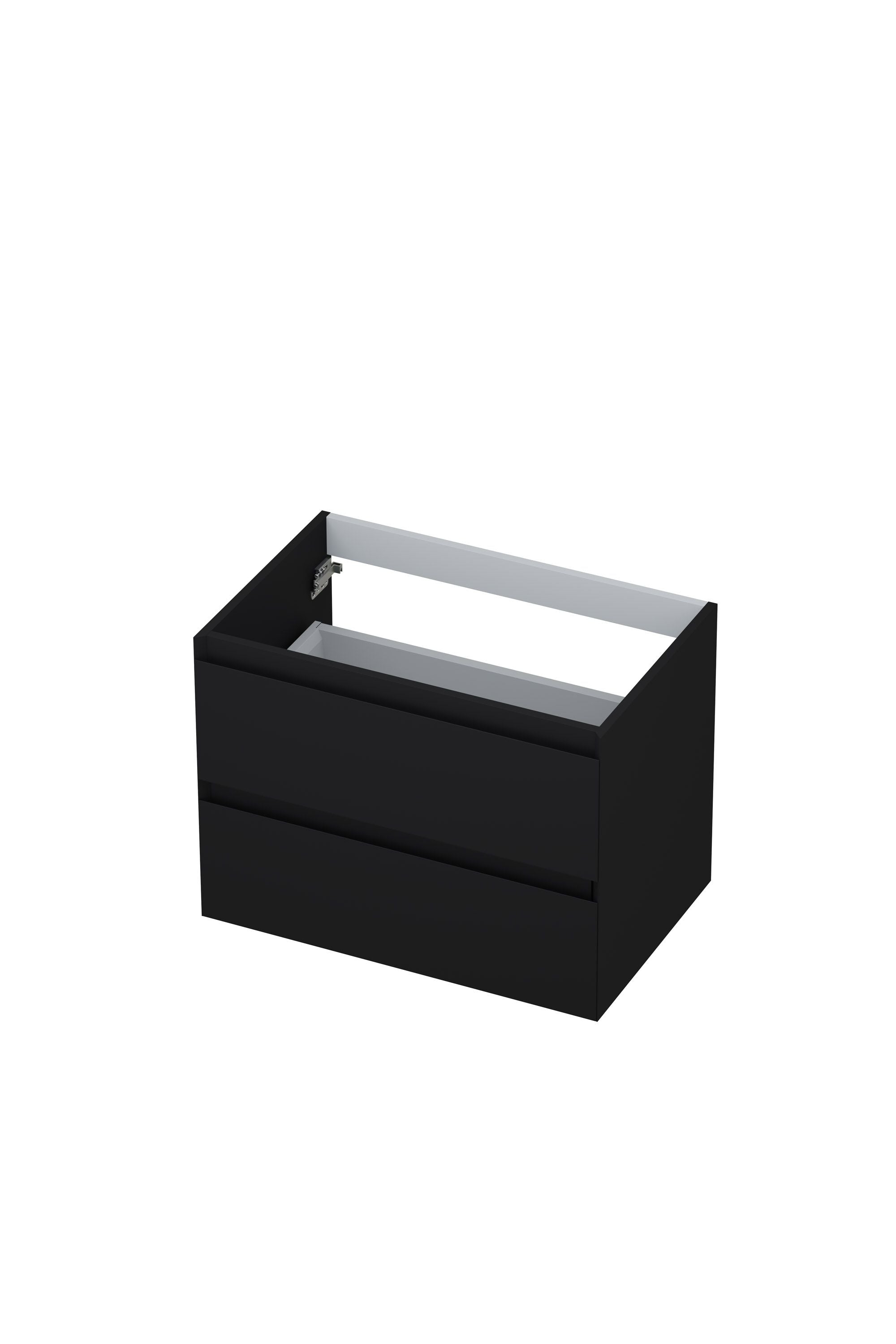 Ink onderkast - houten keerlijst - 2 laden - Mat Zwart - 70x45cm -  1240416