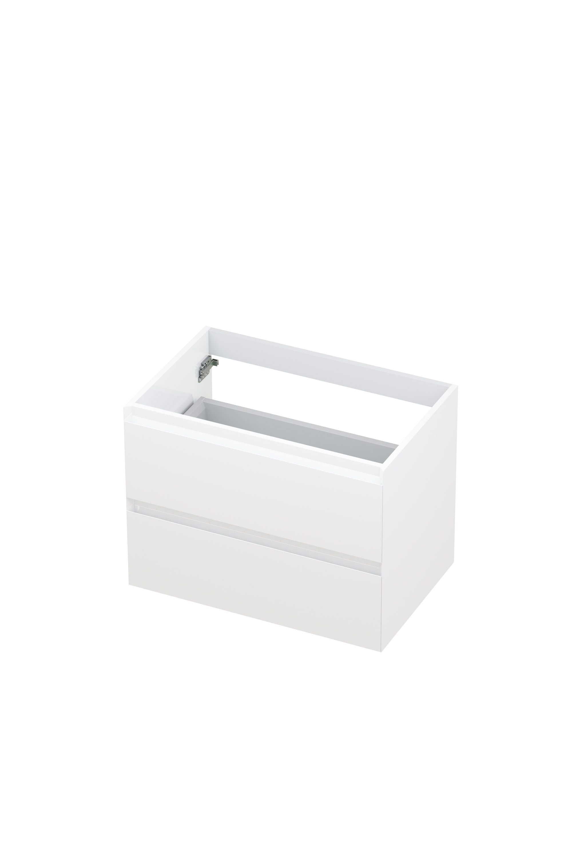 Ink onderkast - houten keerlijst - 2 laden - Hoogglans WIt - 70x45cm - 1240412