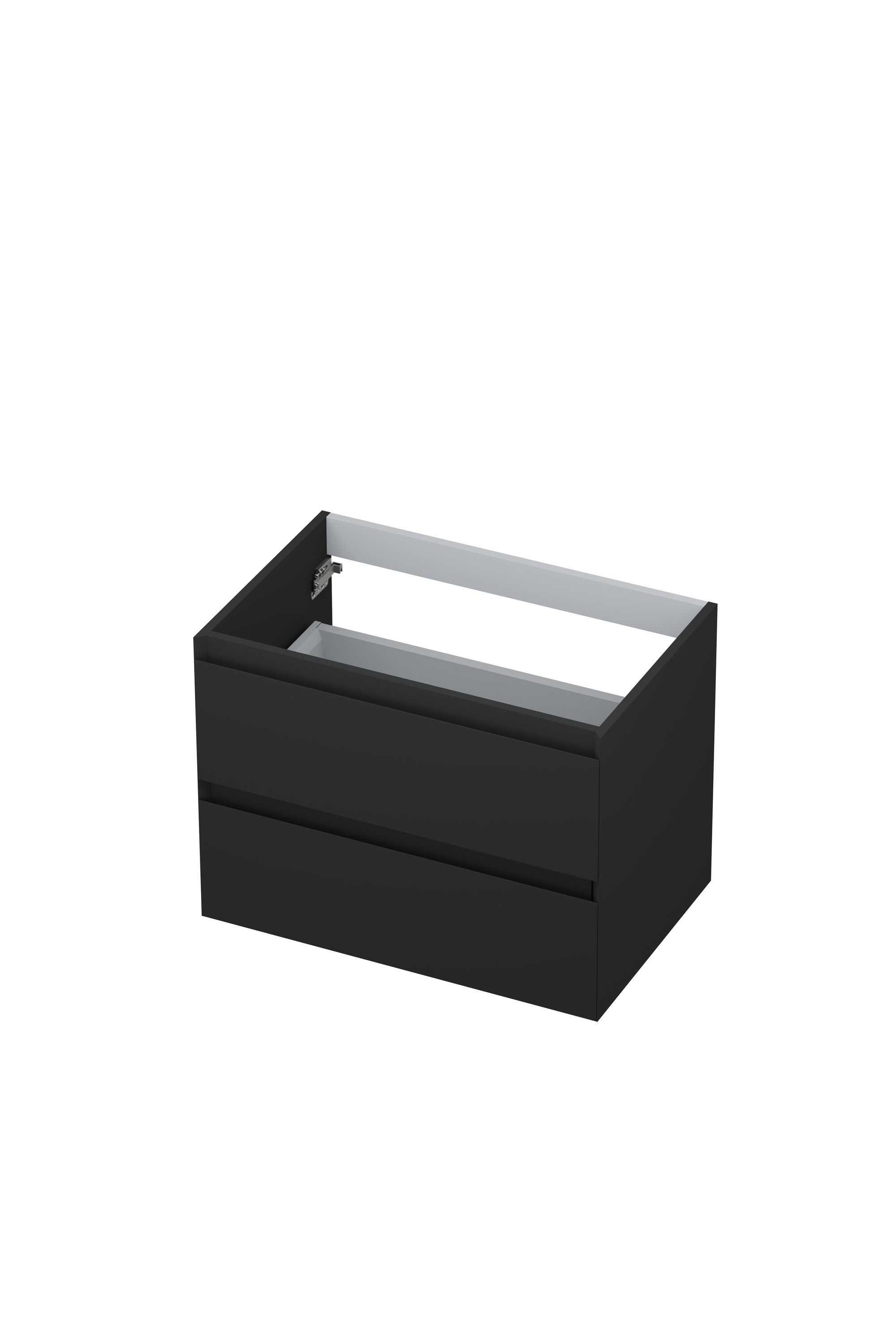 Ink onderkast - houten keerlijst - 2 laden - Mat antraciet - 70x45cm - 1240411