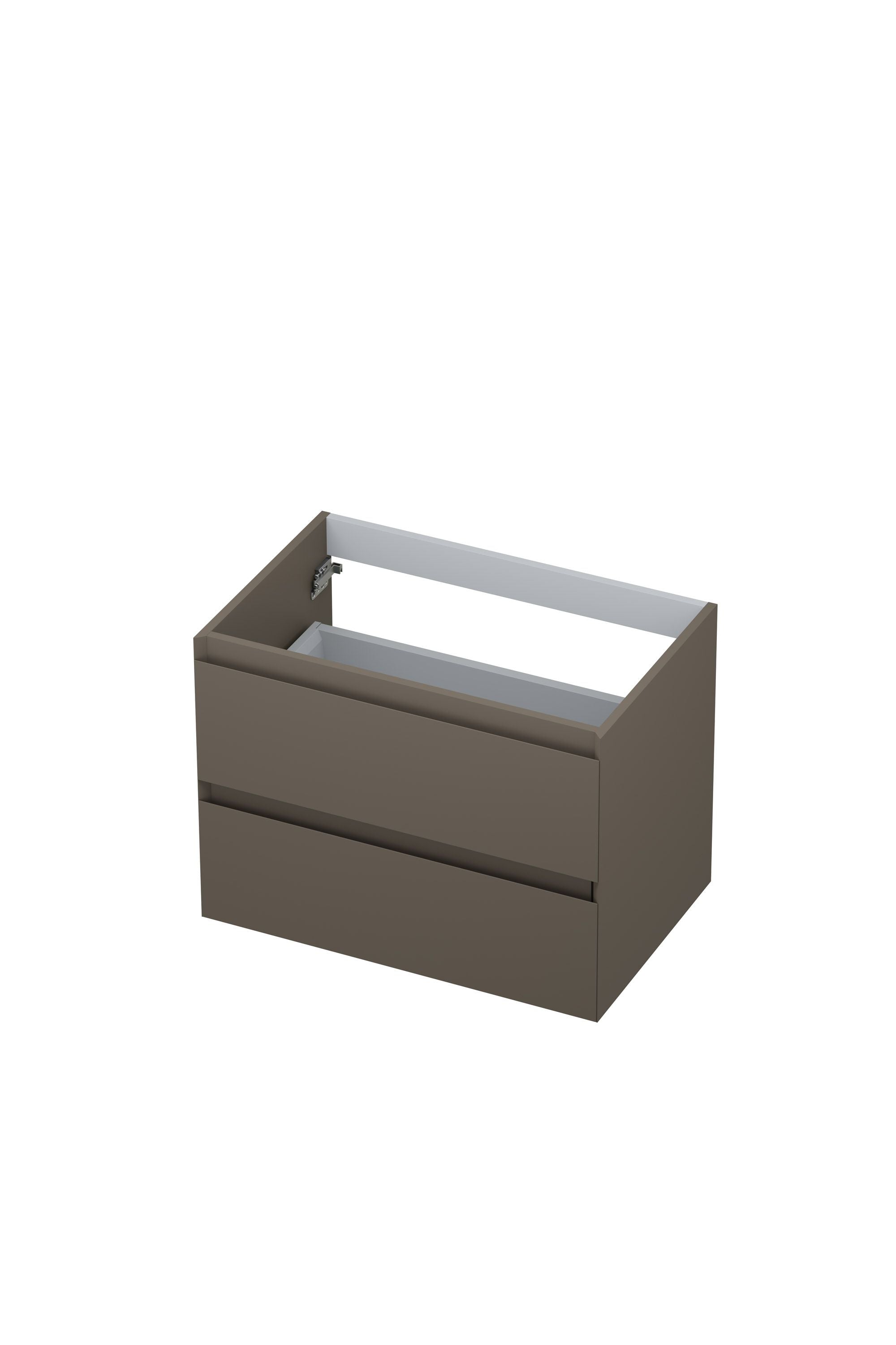 Ink onderkast - houten keerlijst - 2 laden - Mat taupe - 70x45cm - 1240415