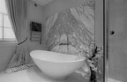 Arcqua - Perre solid surface vrijstaand bad 189x90x56 mat wit