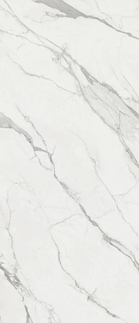 Gardenia Orchidea, La Marmoteca - 0010598 - Statuario Premium, Lux, 120x280cm, 6.00mm, Rett.