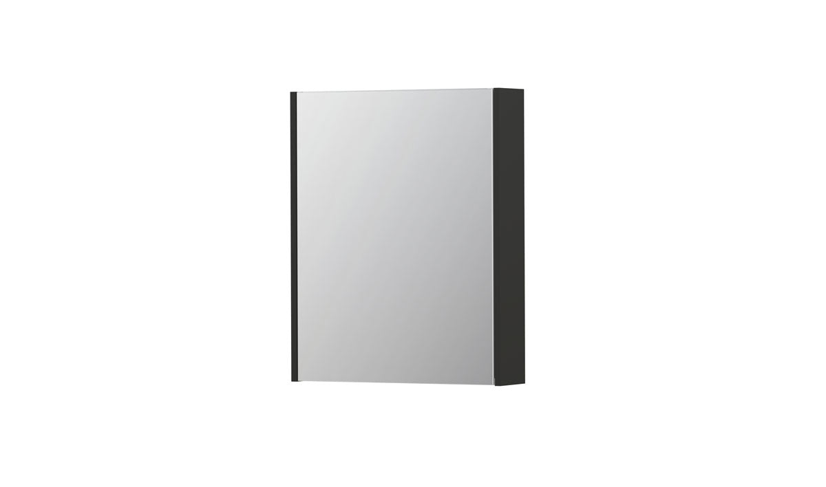 Ink SPK2 spiegelkast 1 deur - 60x74cm - mat antraciet