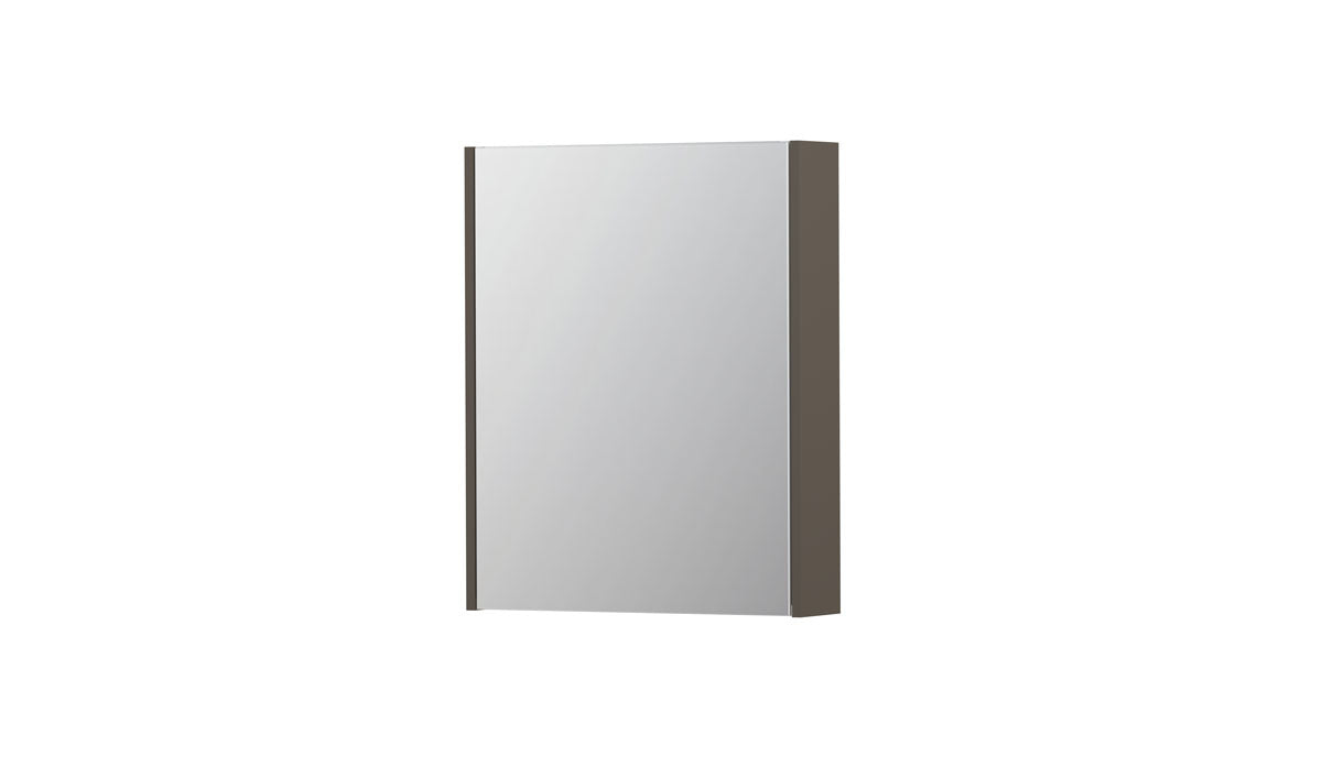 Ink SPK2 spiegelkast 1 deur - 60x74cm - mat taupe