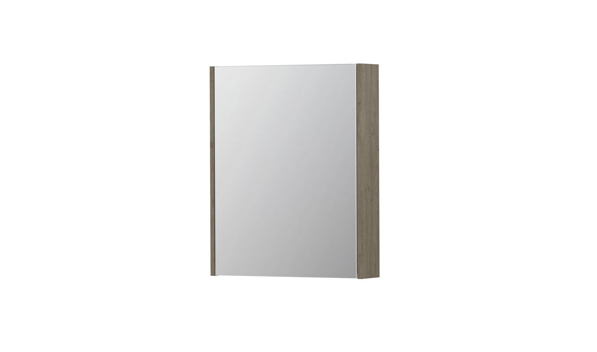 Ink SPK2 spiegelkast 1 deur - 60x74cm - greige eiken