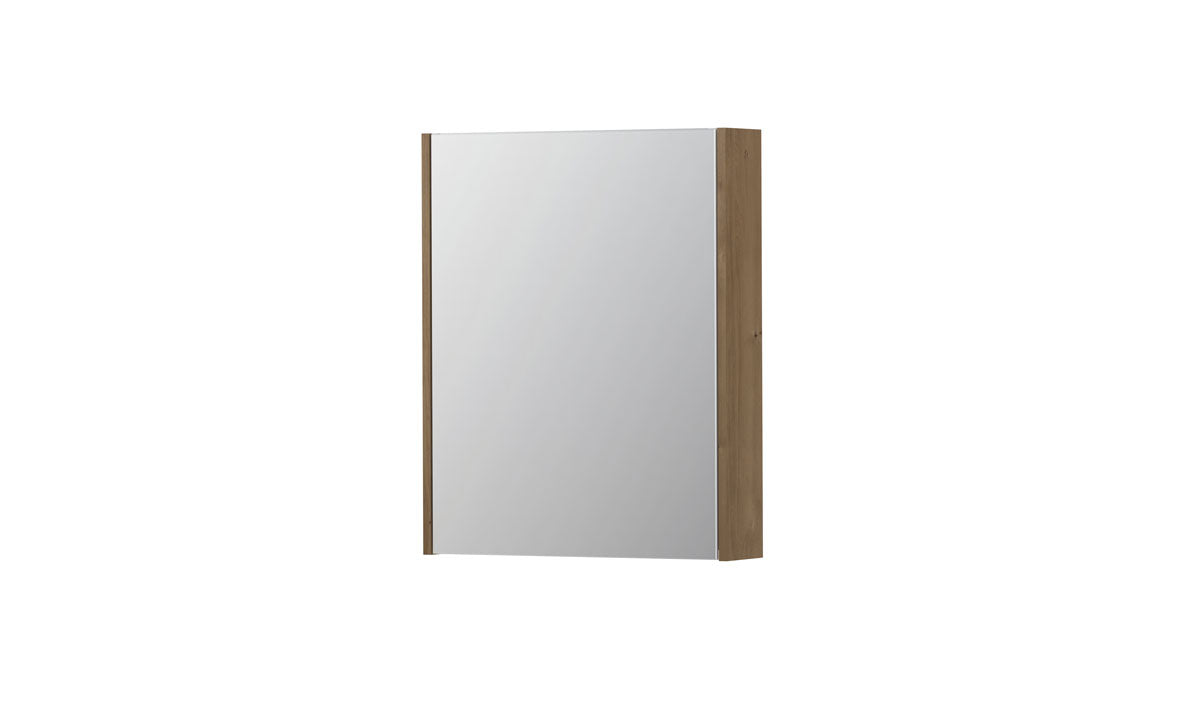 Ink SPK2 spiegelkast 1 deur - 60x74cm - fineer ash grey