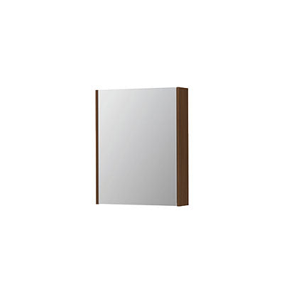 Ink SPK2 spiegelkast 1 deur - 60x74cm - warm walnoot