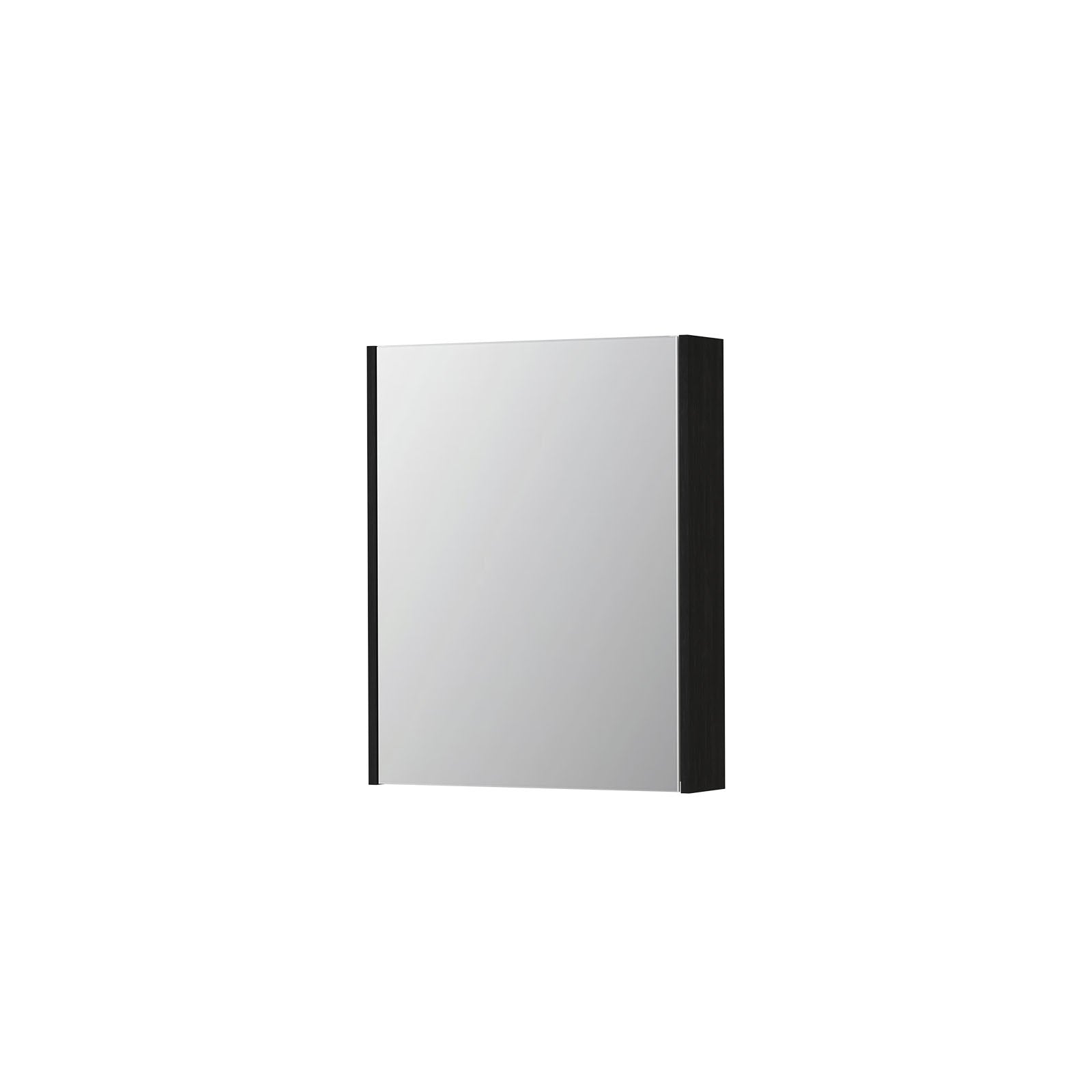 Ink SPK2 spiegelkast 1 deur - 60x74cm - fineer matt intens black