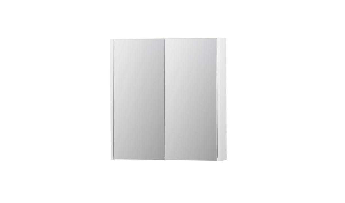 Ink SPK2 spiegelkast 2 deuren - 70x74cm - mat wit