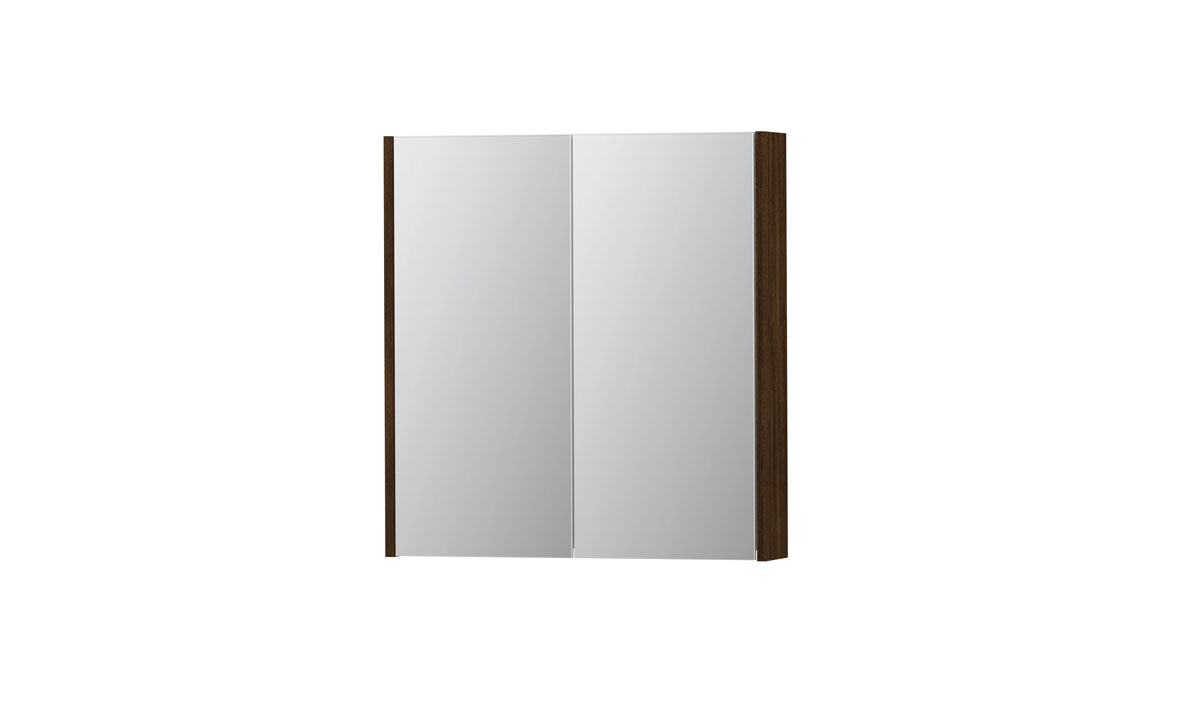 Ink SPK2 spiegelkast 2 deuren - 70x74cm - koper eiken