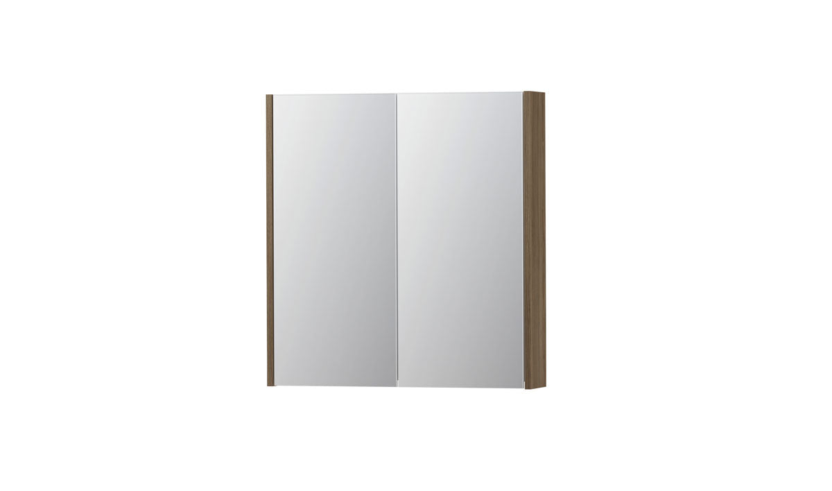 Ink SPK2 spiegelkast 2 deuren - 70x74cm - zuiver eiken