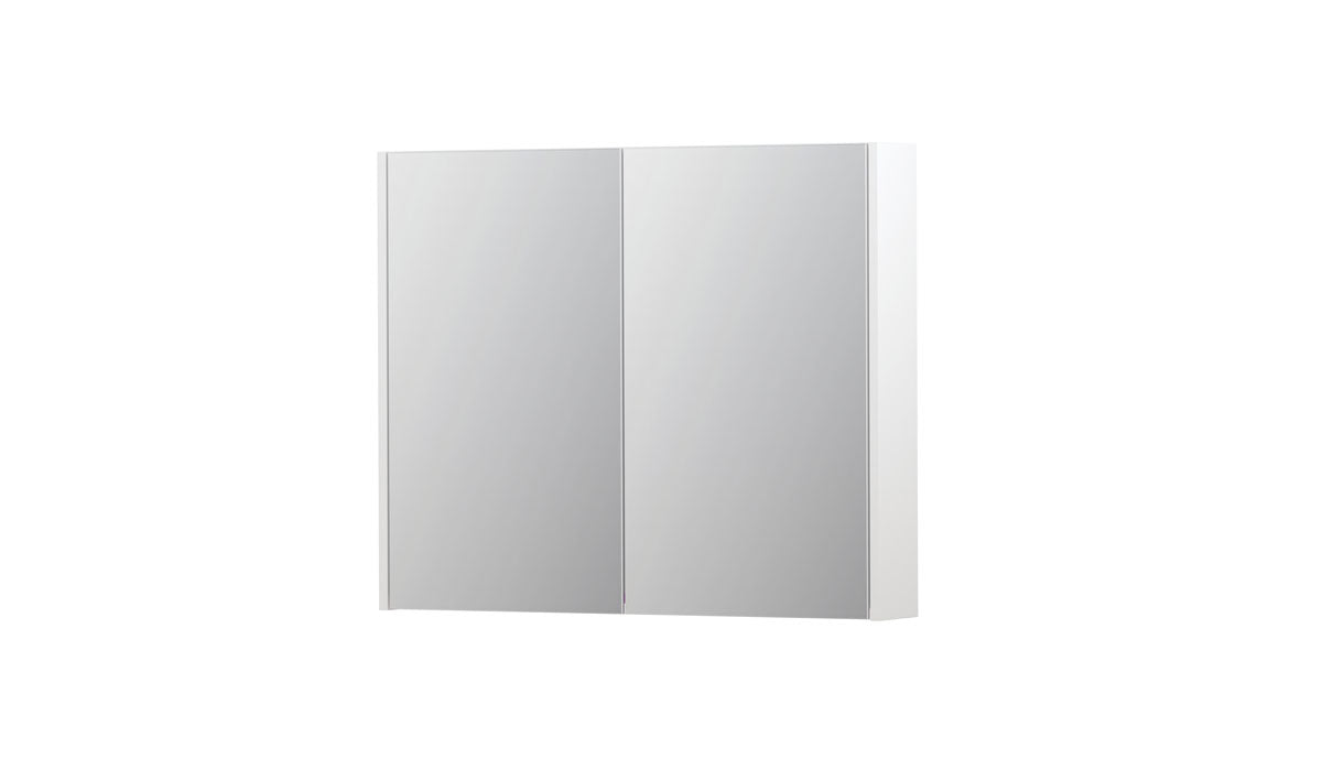 Ink SPK2 spiegelkast 2 deuren - 90x74cm - mat wit