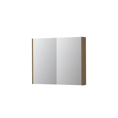 Ink SPK2 spiegelkast 2 deuren - 90x74cm - olijf eiken