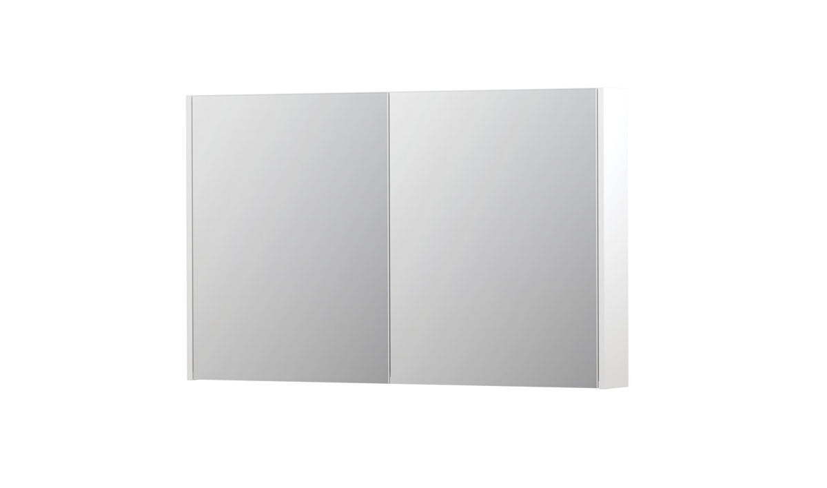 Ink SPK2 spiegelkast 2 deuren - 120x74cm - mat wit