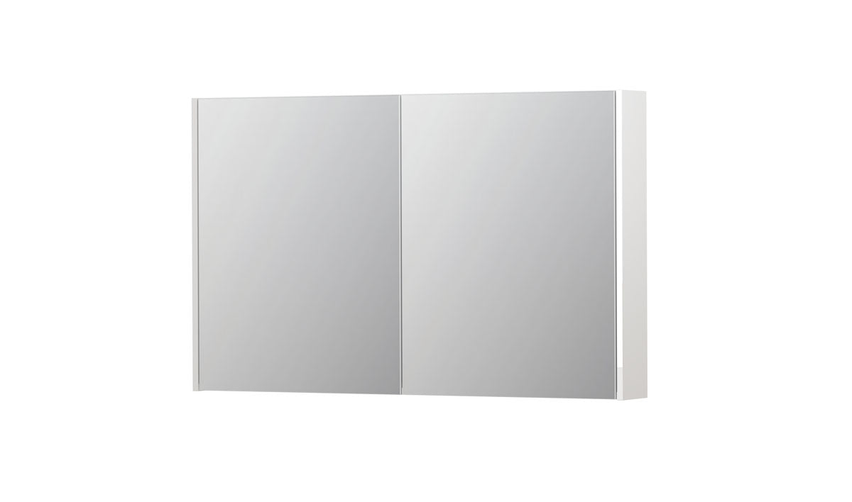 Ink SPK2 spiegelkast 2 deuren - 120x74cm - hoogglans wit
