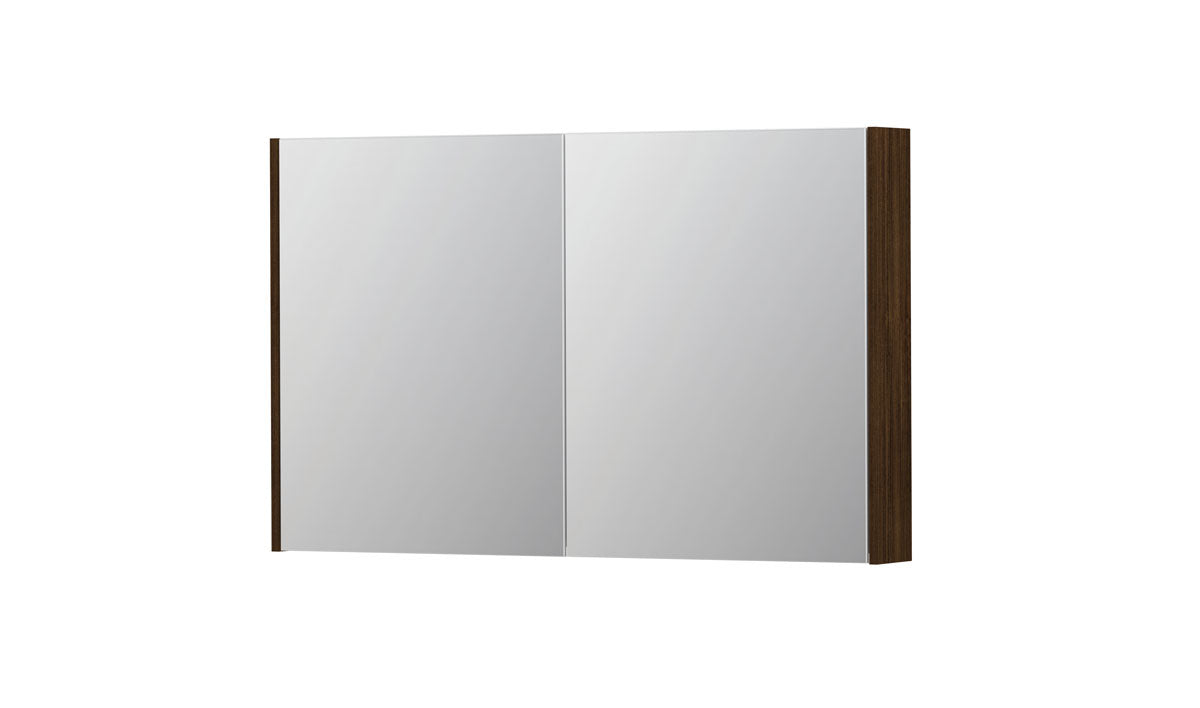Ink SPK2 spiegelkast 2 deuren - 120x74cm - koper eiken