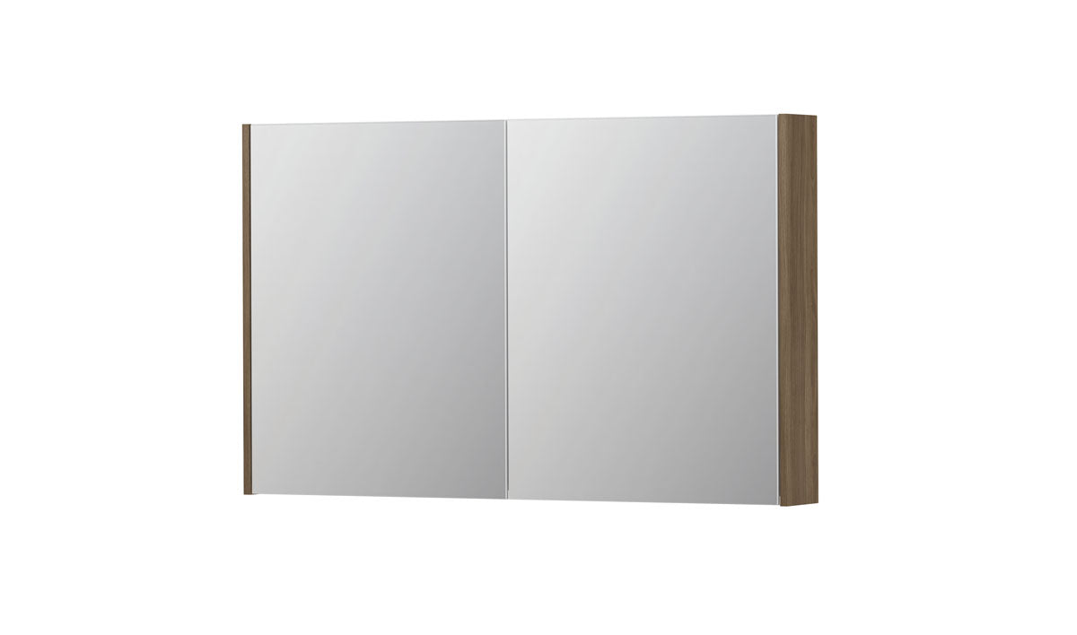 Ink SPK2 spiegelkast 2 deuren - 120x74cm - zuiver eiken