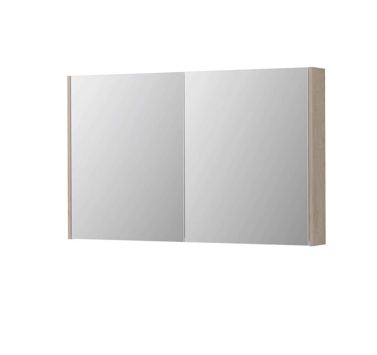 Ink SPK2 spiegelkast 2 deuren - 120x74cm - ivoor eiken