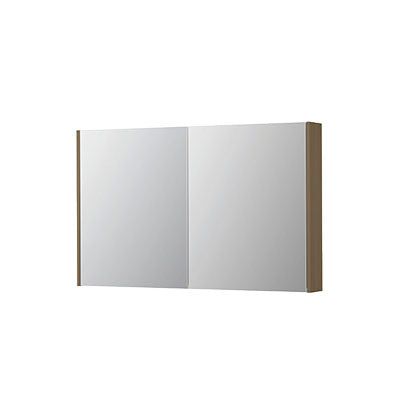 Ink SPK2 spiegelkast 2 deuren - 120x74cm - olijf eiken